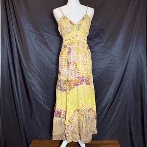 Chaudry KC size Medium multicolor‎ Maxi Dress, Boho, hippie, flowy, colorful